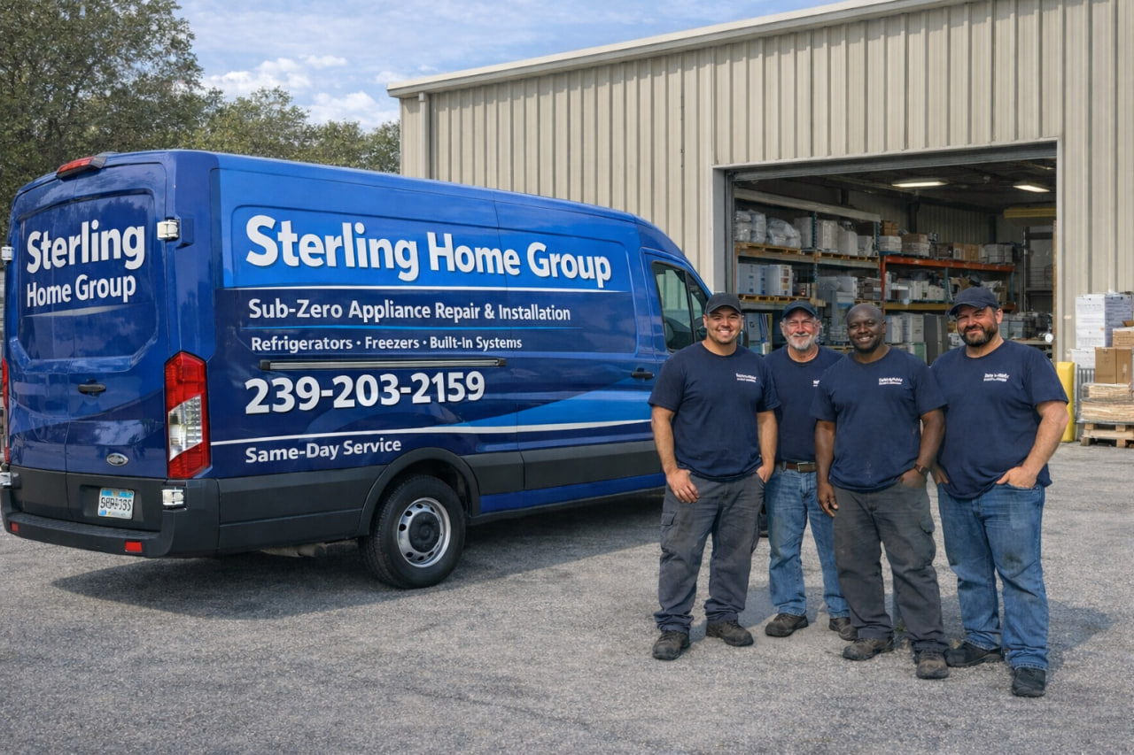 Sterling Home Group truck and family